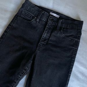 Levi’s 720 black super skinny high rise jeans